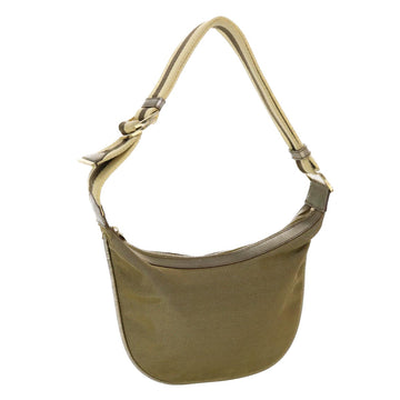GUCCI Sherry Line Shoulder Bag Canvas Bronze Beige Brown 001 4186 Auth fm2350