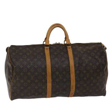 LOUIS VUITTON Monogram Keepall 55 Boston Bag M41424 LV Auth fm2492