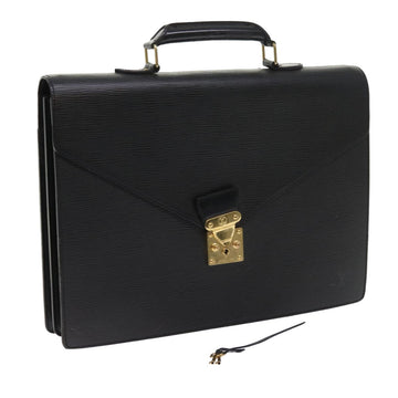 LOUIS VUITTON Epi Serviette Conseiller Briefcase Black M54422 LV Auth fm2805