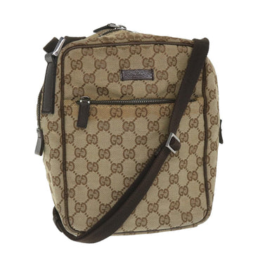 GUCCI GG Canvas Shoulder Bag Beige 03136 Auth fm2870