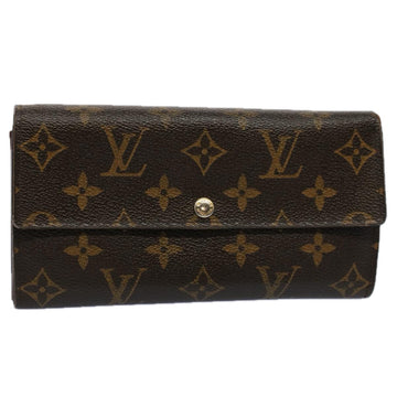 LOUIS VUITTON Monogram Portefeuille Sarah Long Wallet M60531 LV Auth fm2897