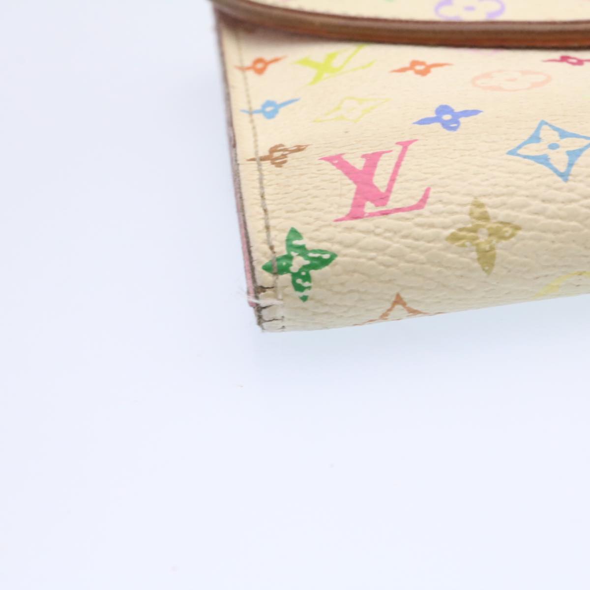 Louis Vuitton White Multicolor Eugenie Wallet