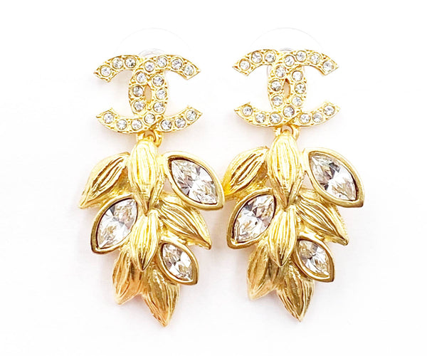 Chanel CC Large Drop Earrings – Dandelion Antiques