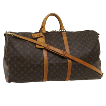 LOUIS VUITTON Monogram Keepall Bandouliere 60 Boston Bag M41412 LV Auth am2416g