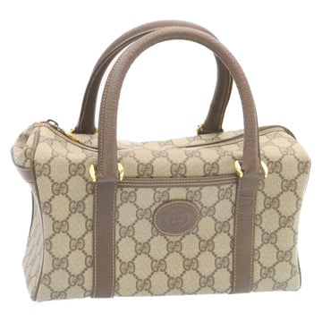 GUCCI GG Canvas Hand Bag Beige Auth hk233