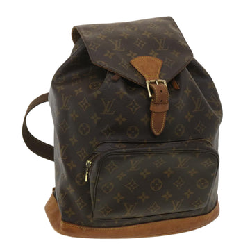 LOUIS VUITTON Monogram Montsouris GM Backpack M51135 LV Auth hk584