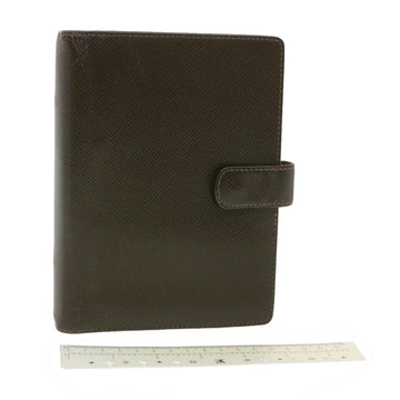 LOUIS VUITTON Taiga Agenda MM Day Planner Cover Grizzly R20426 LV Auth hk642