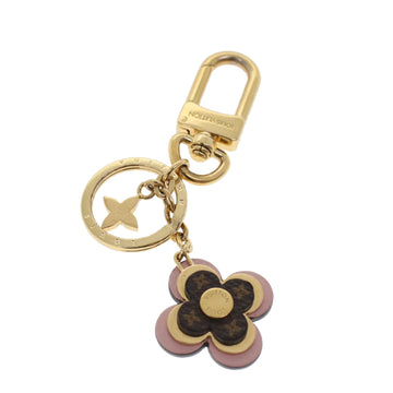 LOUIS VUITTON Porte Cles Blooming Flower BB Key Holder Pink M63085 LV Auth hk723