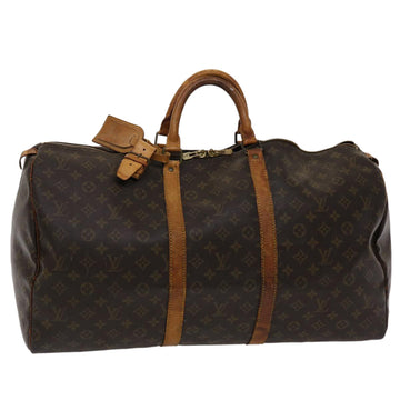 LOUIS VUITTON Monogram Keepall 55 Boston Bag M41424 LV Auth hk734