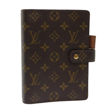 LOUIS VUITTON Monogram Agenda MM Day Planner Cover R20105 LV Auth hk750