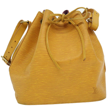 LOUIS VUITTON Epi Petit Noe Shoulder Bag Tassili Yellow M44109 LV Auth hs1170