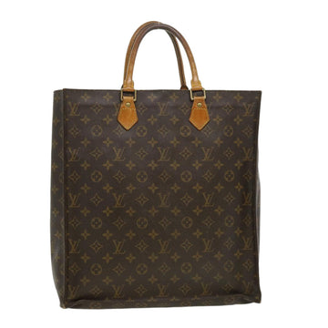 LOUIS VUITTON Monogram Sac Plat Hand Bag M51140 LV Auth hs1286