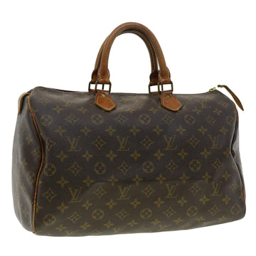 LOUIS VUITTON Monogram Speedy 35 Hand Bag M41524 LV Auth hs1443