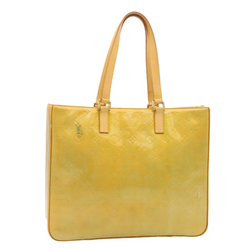 LOUIS VUITTON Monogram Vernis Columbus Tote Bag Yellow M91047 LV Auth hs719