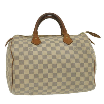 LOUIS VUITTON Damier Azur Speedy Bandouliere 35 Hand Bag N41002 LV Auth  39036