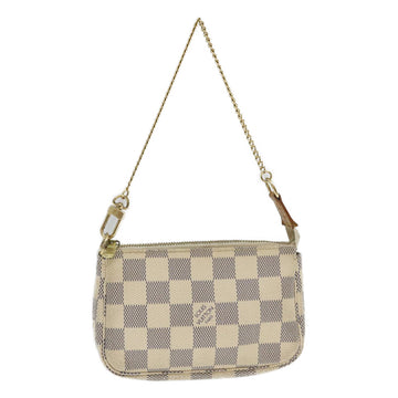 LOUIS VUITTON Damier Azur Mini Pochette Accessoires Pouch N58010 LV Auth hs977