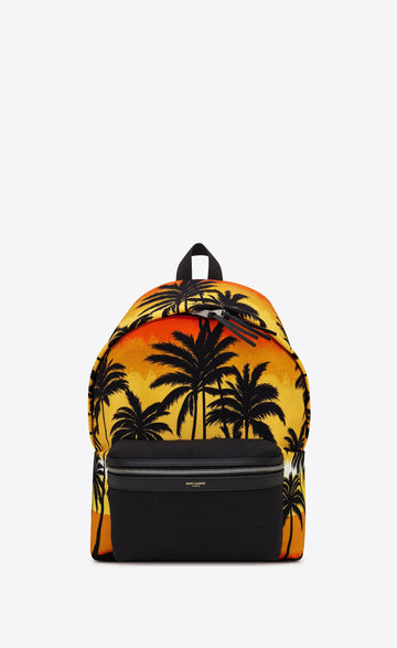 Saint Laurent Palm Tree Sunset Hunting Backpack