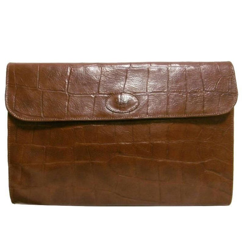 MULBERRY Alexa Satchel Purse Leather Handbag Chocolate Brown Buffalo  Celebrity | eBay