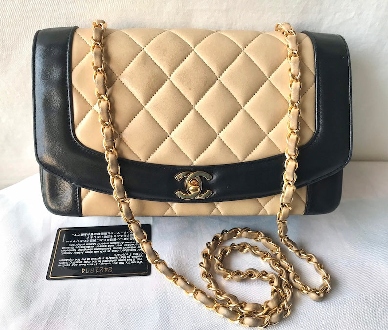 Vintage discount chanel beige