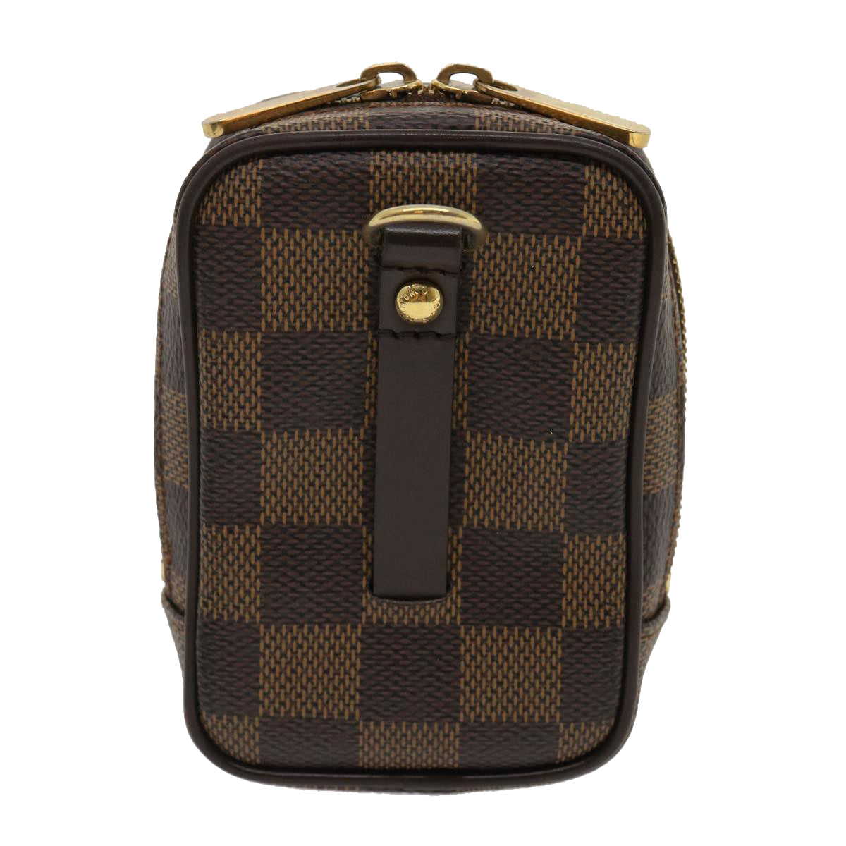 LOUIS VUITTON Damier Ebene Etui Okapi PM Pouch N61738 LV Auth