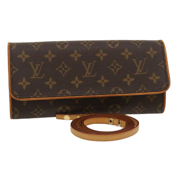 LOUIS VUITTON Monogram Pochette Twin GM Shoulder Bag M51852 LV Auth jk1356