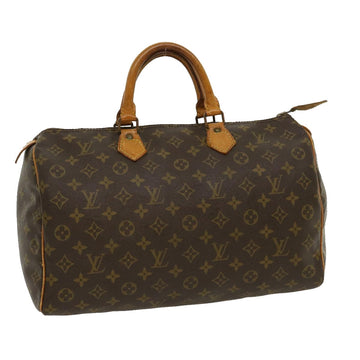 LOUIS VUITTON Monogram Speedy 35 Hand Bag M41524 LV Auth jk2136