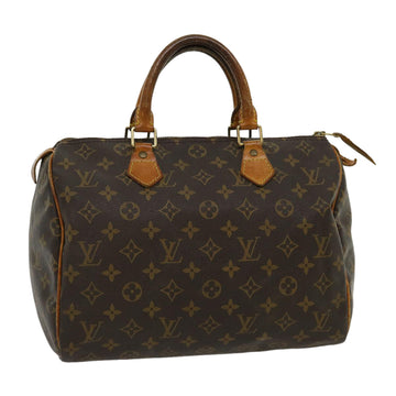 LOUIS VUITTON Monogram Speedy 30 Hand Bag M41526 LV Auth jk2147