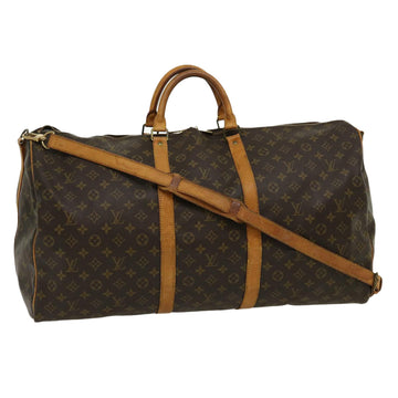 LOUIS VUITTON Monogram Keepall Bandouliere 60 Boston Bag M41412 LV Auth jk2163