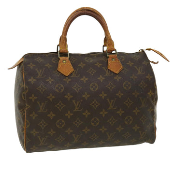 LOUIS VUITTON Monogram Speedy 30 Hand Bag M41526 LV Auth jk2316