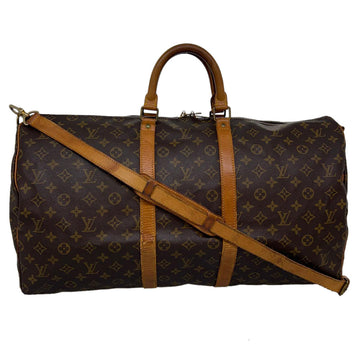Louis Vuitton Boston Bag Monogram Keepall Bandouliere 60 M41412 2way Bag LV  Gold