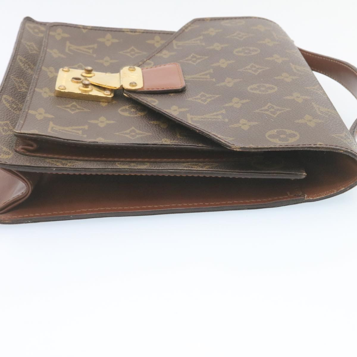 Auth Louis Vuitton Monogram 2WAY Bag Monceau M51185 Women's