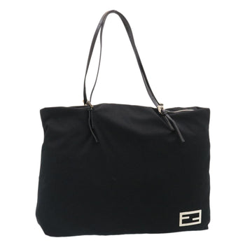 FENDI Tote Bag Nylon Black Auth ki1695