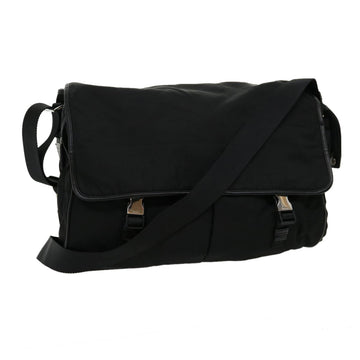 PRADA Shoulder Bag Nylon Black Auth ki2047