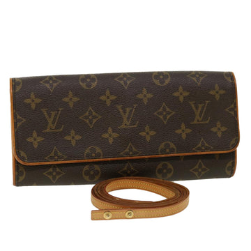 LOUIS VUITTON Monogram Pochette Twin GM Shoulder Bag M51852 LV Auth ki2476