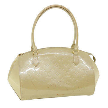 LOUIS VUITTON Monogram Vernis Sherwood GM Hand Bag Broncorail LV Auth ki2535