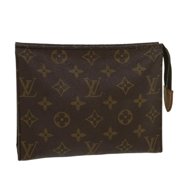 LOUIS VUITTON Monogram Poche Toilette 19 Pouch M47544 LV Auth ki2969