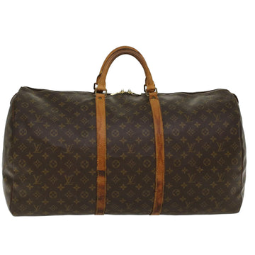 LOUIS VUITTON Monogram Keepall 60 Boston Bag M41422 LV Auth ki3117