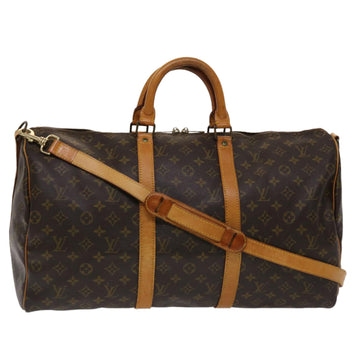 LOUIS VUITTON Monogram Keepall Bandouliere 50 Boston Bag M41416 LV Auth ki3118