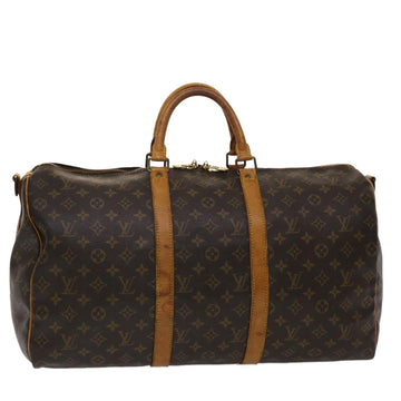 LOUIS VUITTON Monogram Keepall Bandouliere 50 Boston Bag M41416 LV Auth ki3131