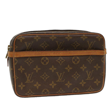 LOUIS VUITTON Monogram Compiegne 23 Clutch Bag M51847 LV Auth ki3161