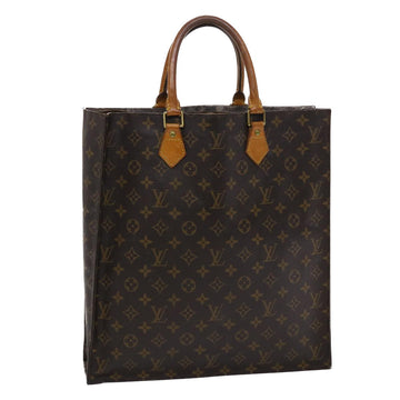 LOUIS VUITTON Monogram Sac Plat Hand Bag M51140 LV Auth ki3223