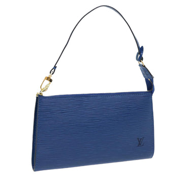 LOUIS VUITTON Epi Pochette Accessoires Accessory Pouch Blue M52985 Auth ki3360