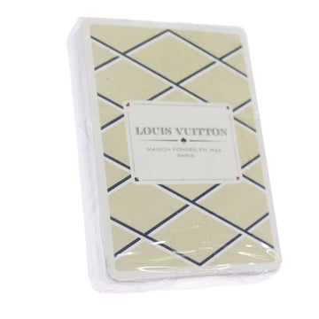 LOUIS VUITTON Playing Cards For Etui Cartes Arsne Beige Silver LV Auth ki3472