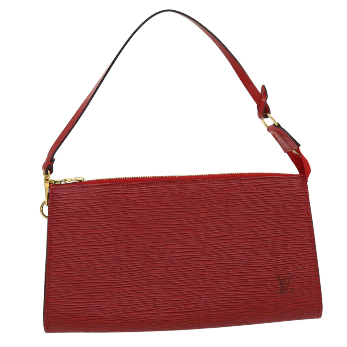 LOUIS VUITTON Epi Pochette Accessoires Pouch Red M95804 LV Auth kk098A