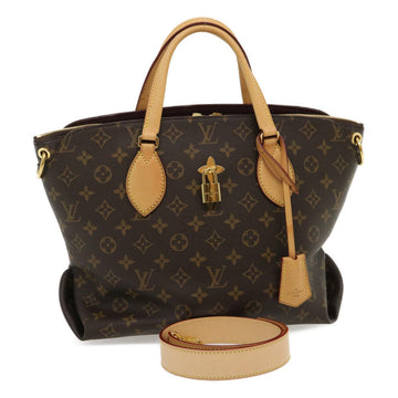 LOUIS VUITTON Monogram Flower Zipped Tote MM Tote Bag 2way M44360 LV Auth lt424A