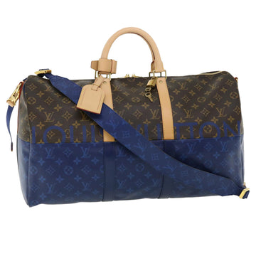 LOUIS VUITTON Monogram split Keepall Bandouliere 50 Boston Bag M43861 lt643A