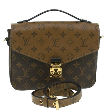 LOUIS VUITTON Reverse Pochette Metis MM Shoulder Bag 2way Brown M44876 LV lt741A