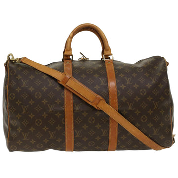 LOUIS VUITTON Monogram Keepall Bandouliere 50 Boston Bag M41416 LV Auth lt757