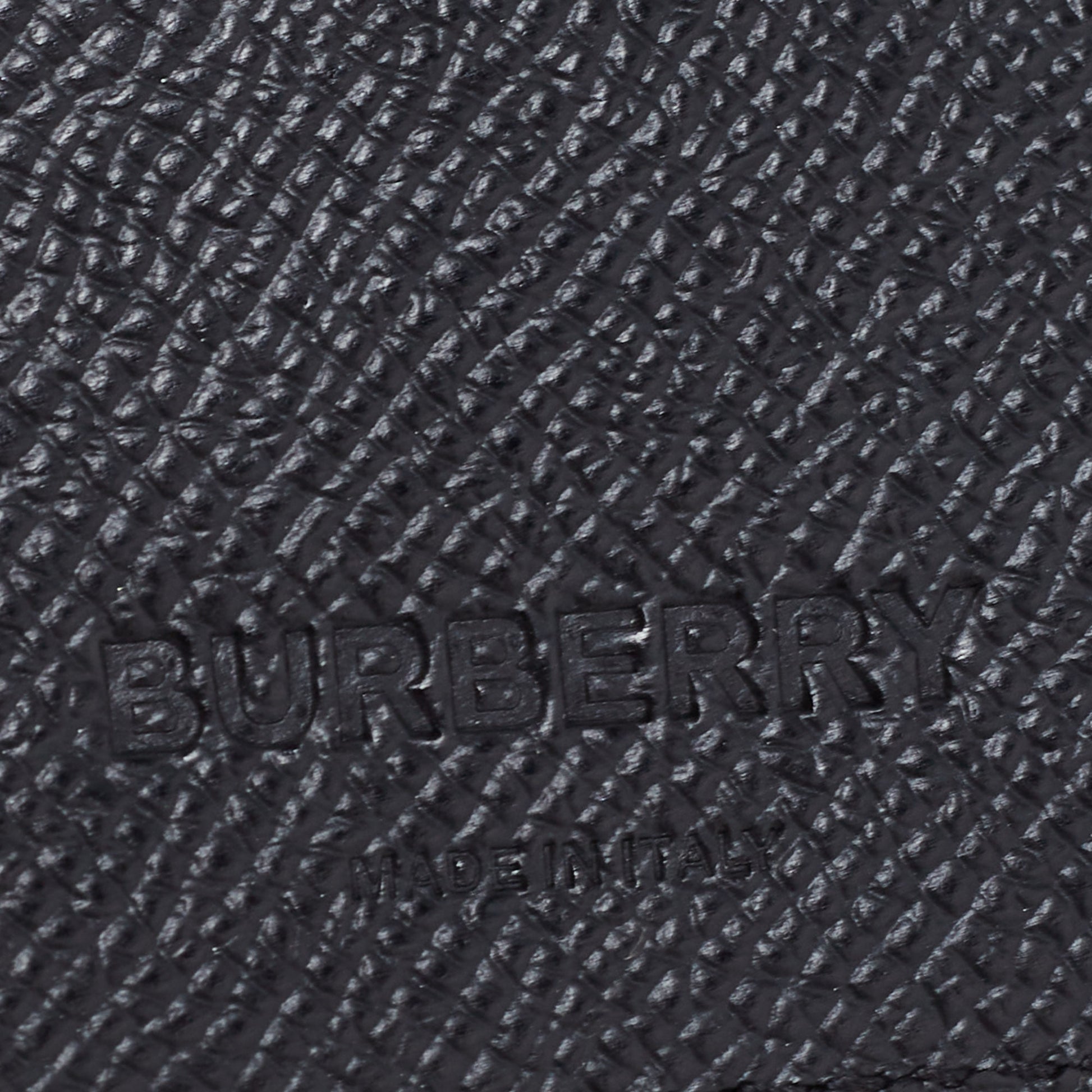 BRAND NEW BURBERRY BLACK LEATHER BIFOLD LONG WALLET 8052834