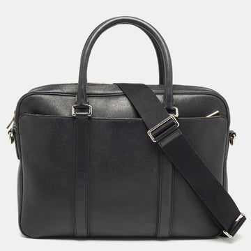 COACH Black Leather Metropolitan Briefcase/Laptop Bag